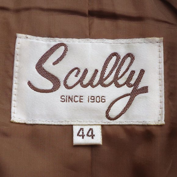 SIZE 44. SCULLY brown genuine leather blazer jacket. - Picture 14 of 16